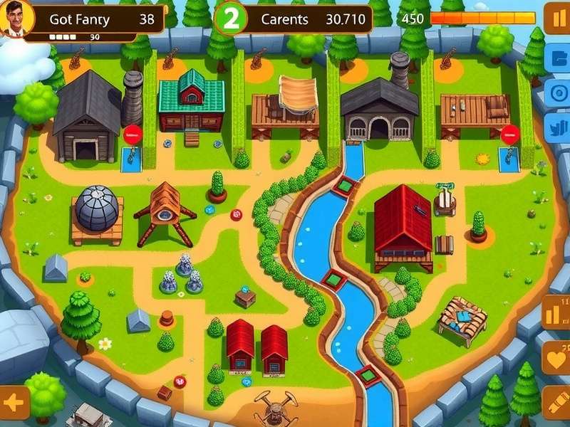 Ginger Frenzy player guide showing optimal farm layout and trading routes