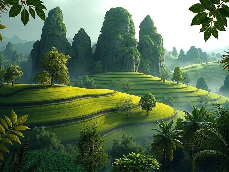 Ginger Frenzy upcoming Northeast India expansion concept art with hill ginger farms