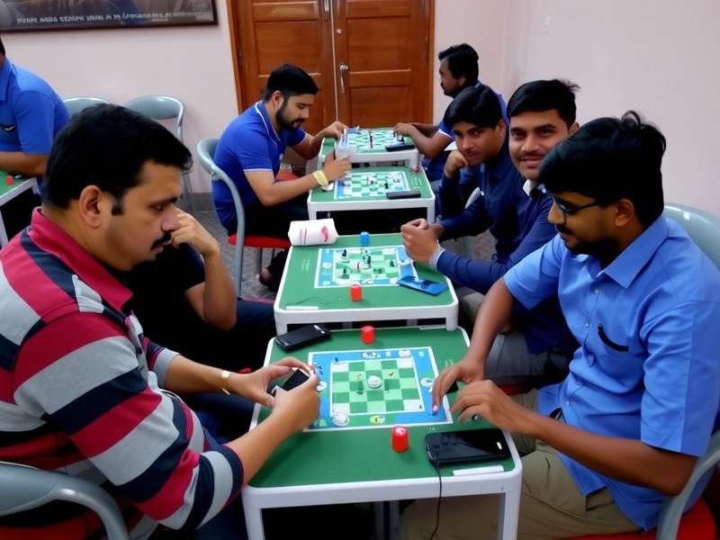 Ginger Frenzy local tournament in Chennai with players competing on mobile phones